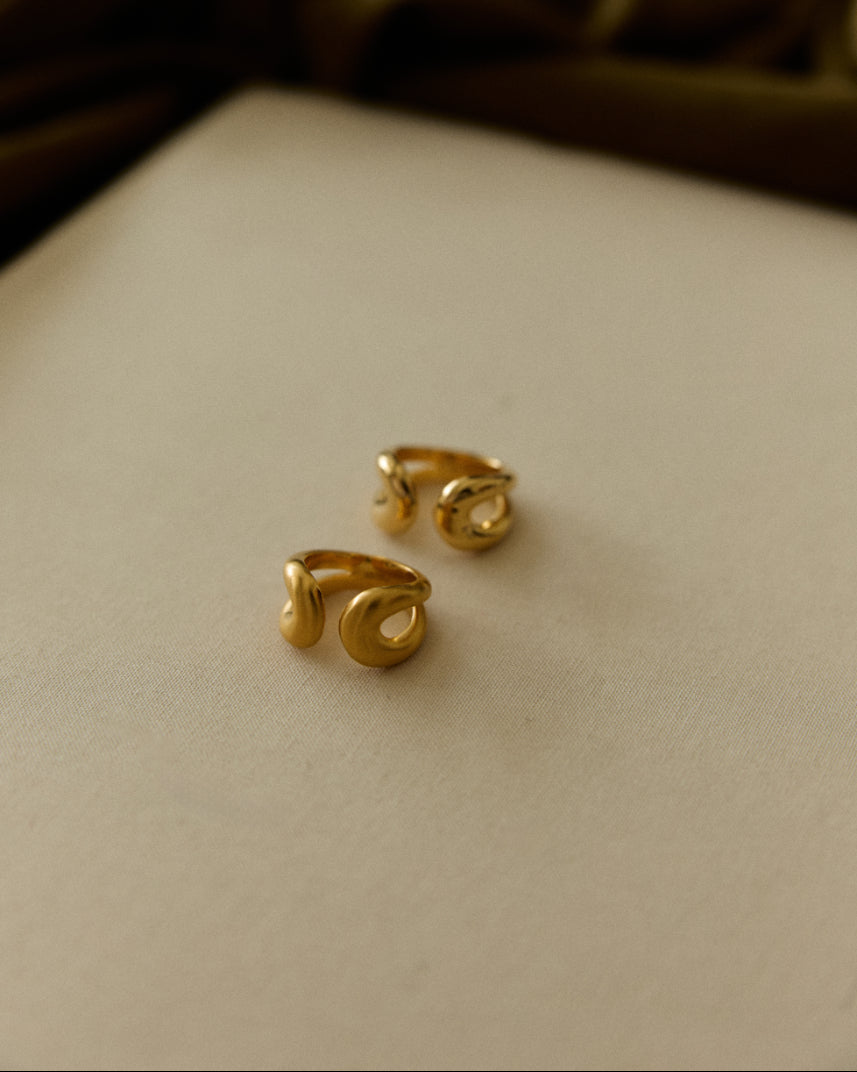 Golden ring / BIG DOUBLE LINE ring