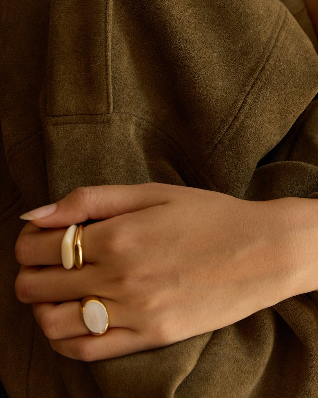 Recycled resin ring / BAGUETTE