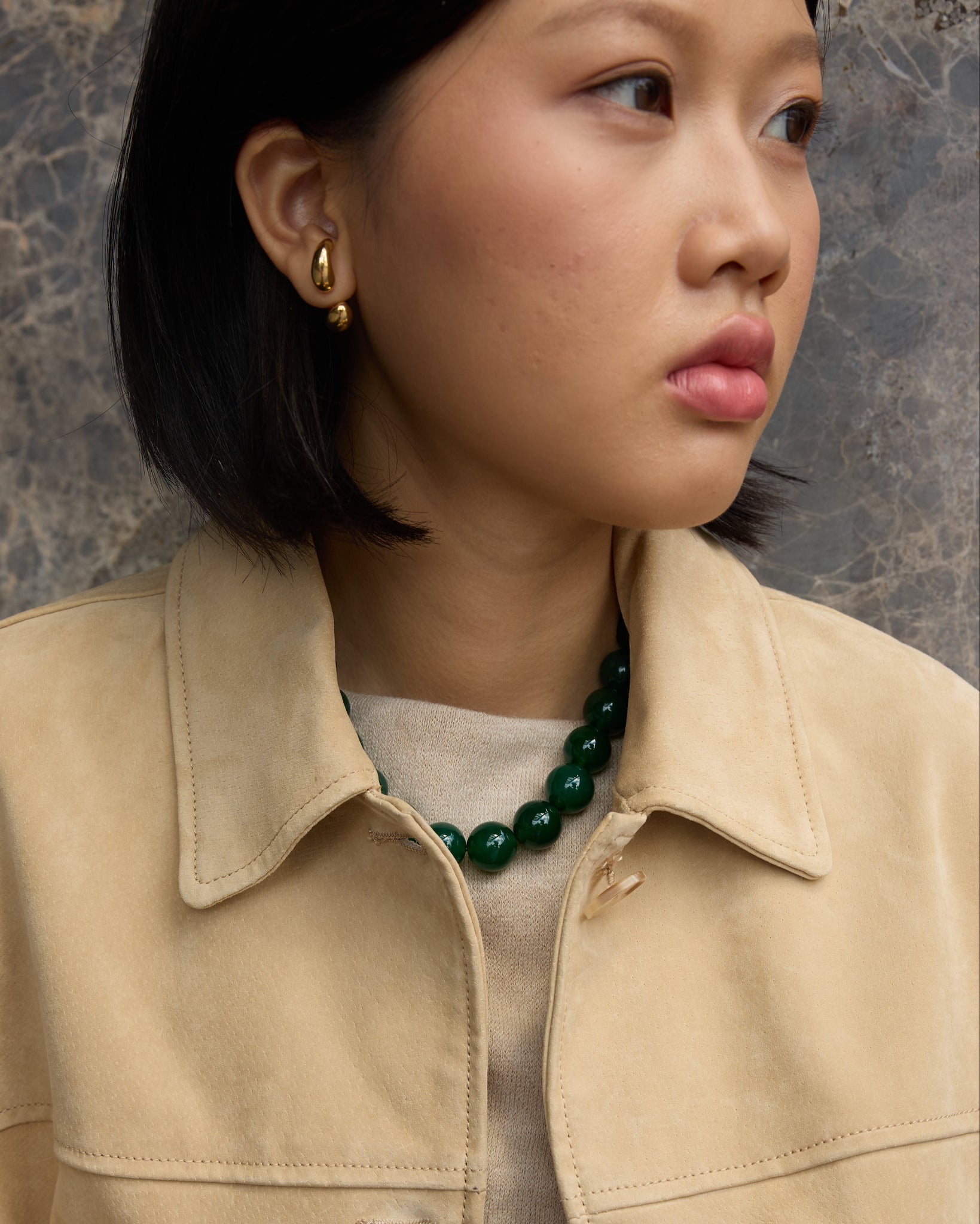 Golden earpiece / BUBBLE